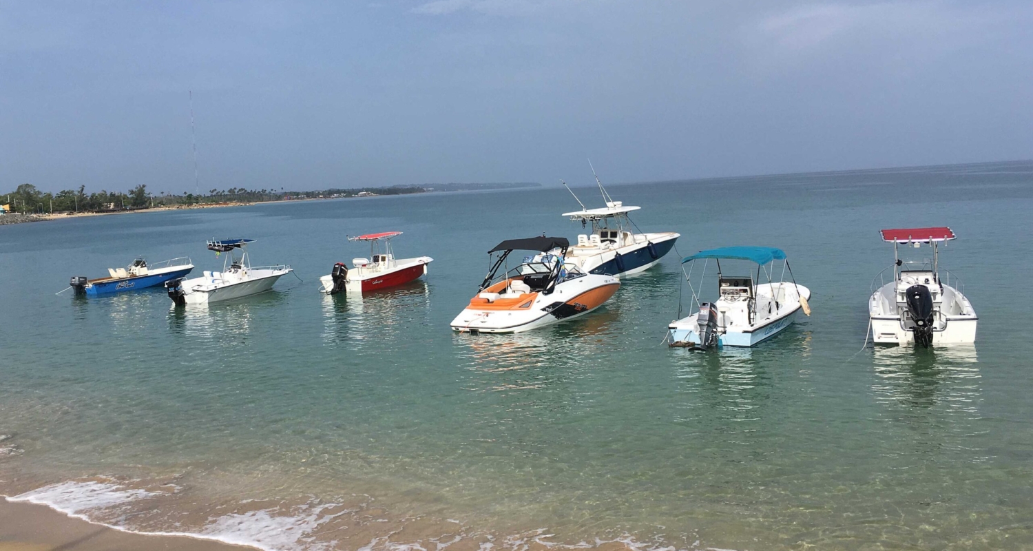 boats docked in surf